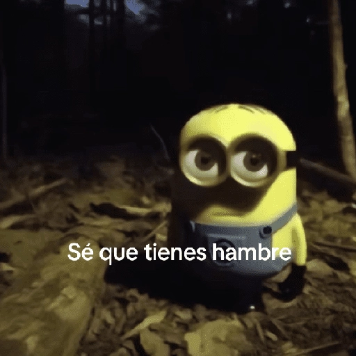 stickers_🌳🤓MINION_en_el_bosque_🤓🌳_