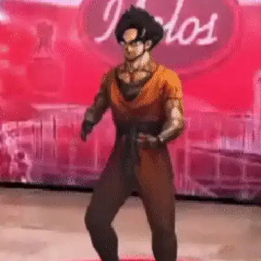 stickers_Goku_bailando_Random😜