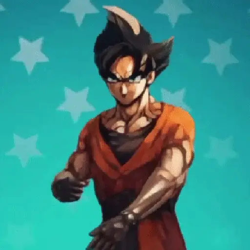 stickers_Goku_bailando_Random😜