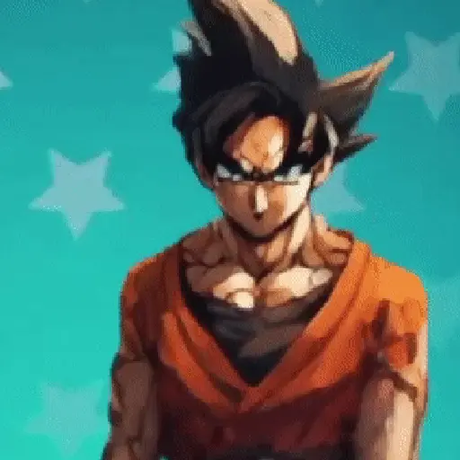 stickers_Goku_bailando_Random😜