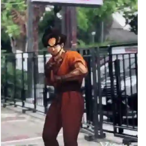 stickers_Goku_bailando_Random😜