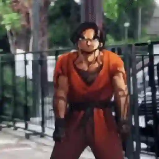 stickers_Goku_bailando_Random😜