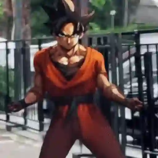 stickers_Goku_bailando_Random😜