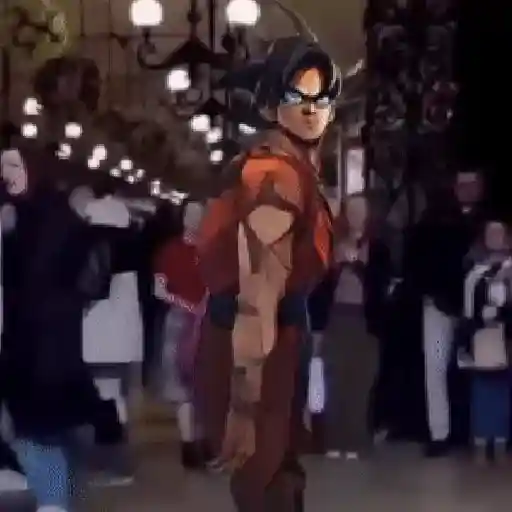stickers_Goku_bailando_Random😜