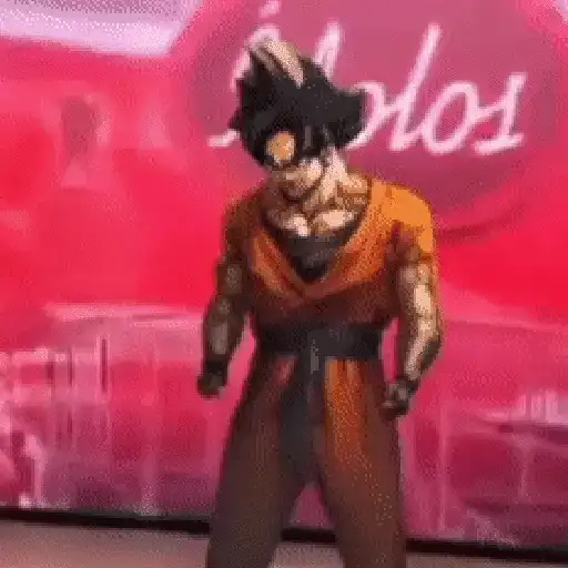 stickers_Goku_bailando_Random😜