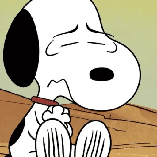 stickers_snoopy_😔