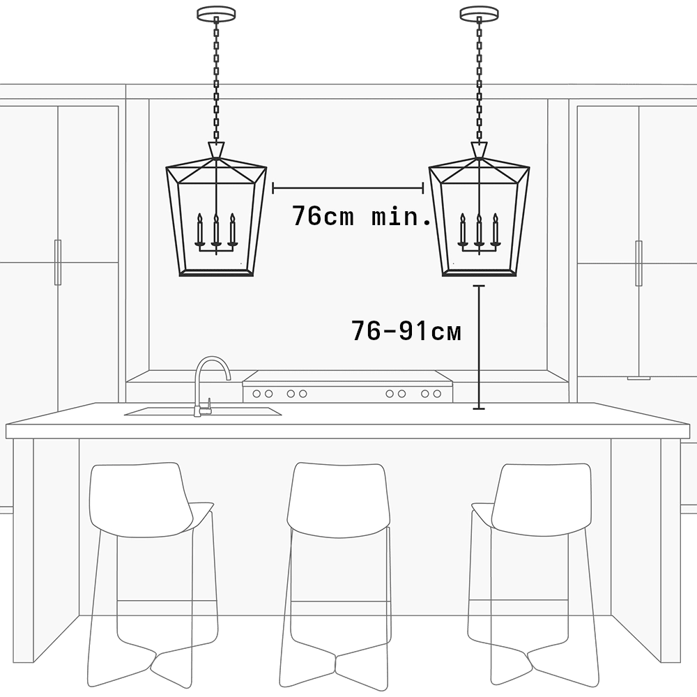 Over a Kitchen Island