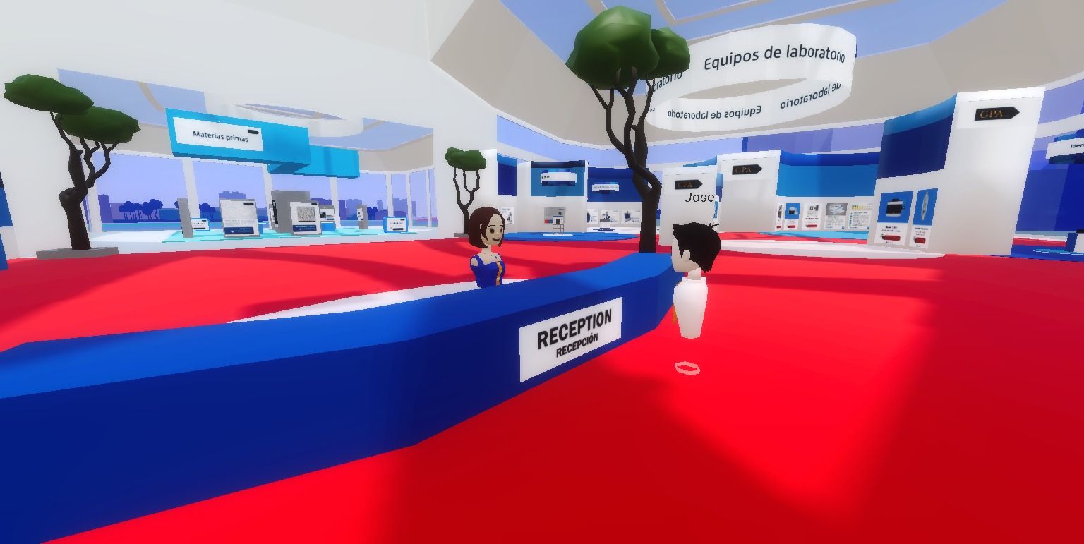 Exemple d'interaction dans le Showroom Virtuel de l'entreprise GPA SAS | vcity.io