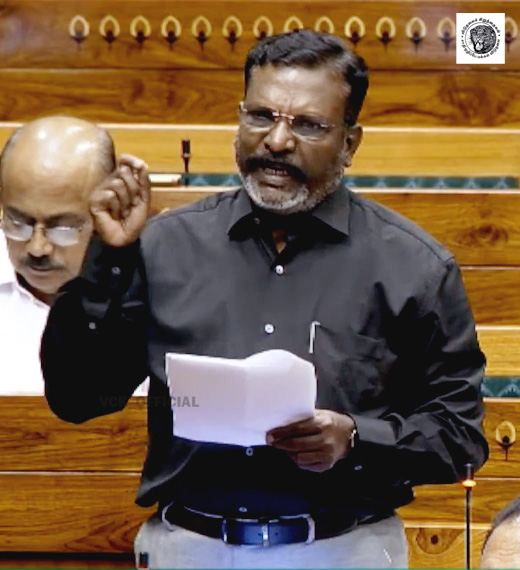 “Thol Thirumaavalavan says the Union Government has no intention of conducting a caste-based census.”