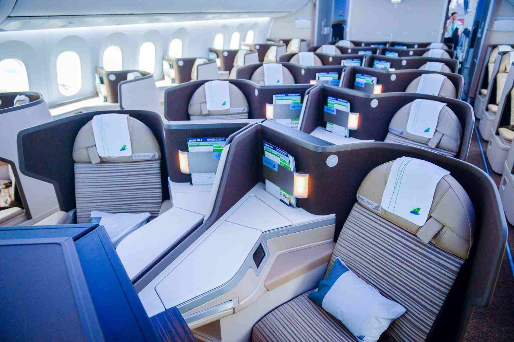 Ghế ngồi hạng thương gia Bamboo Airways | VeXeRe