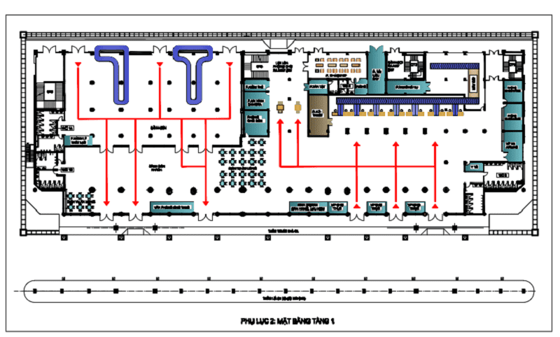 Sơ đồ tầng 1 Nhà ga hành khách sân bay Phú Bài.png