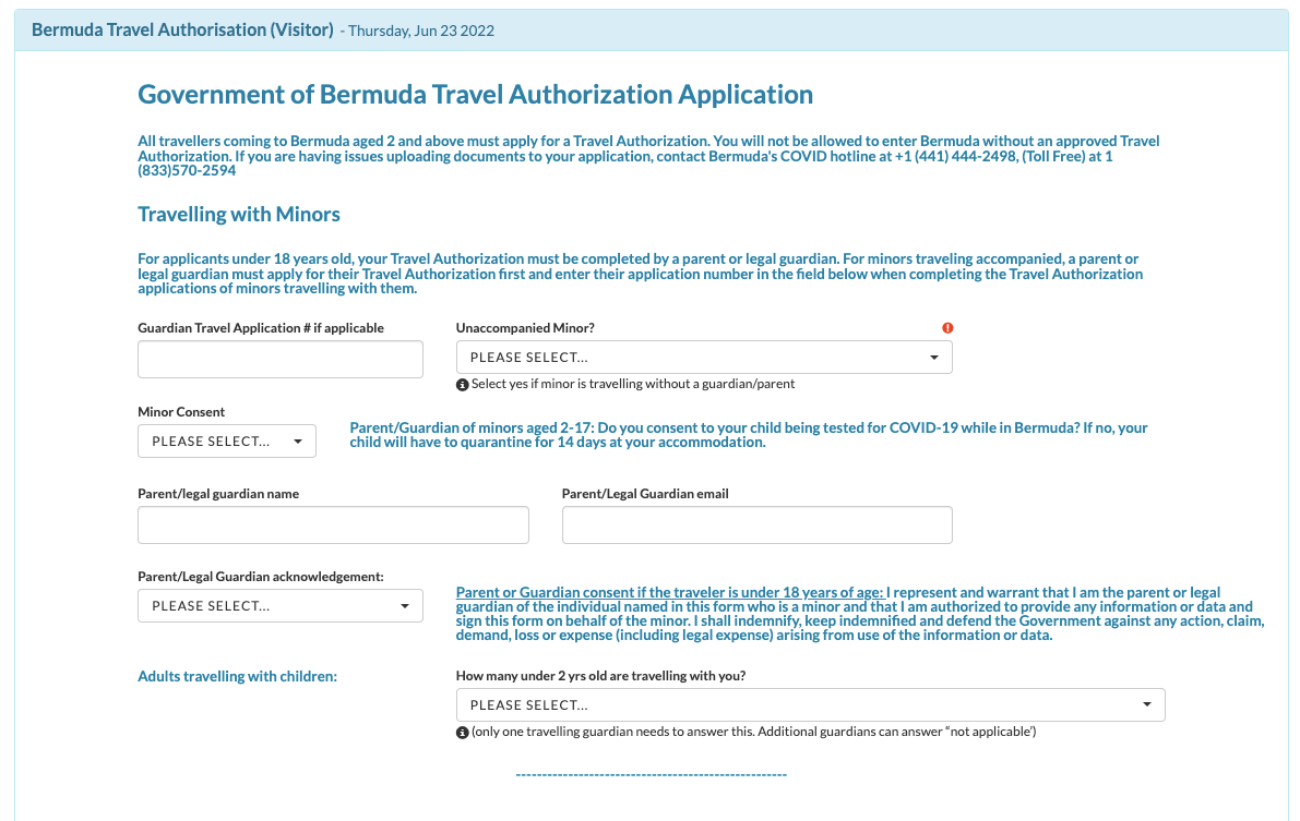 cruise to bermuda travel authorization