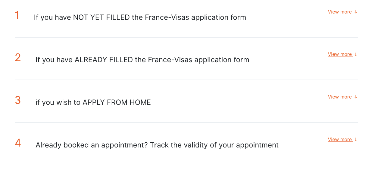 France VFS Appointment for Indian nationals