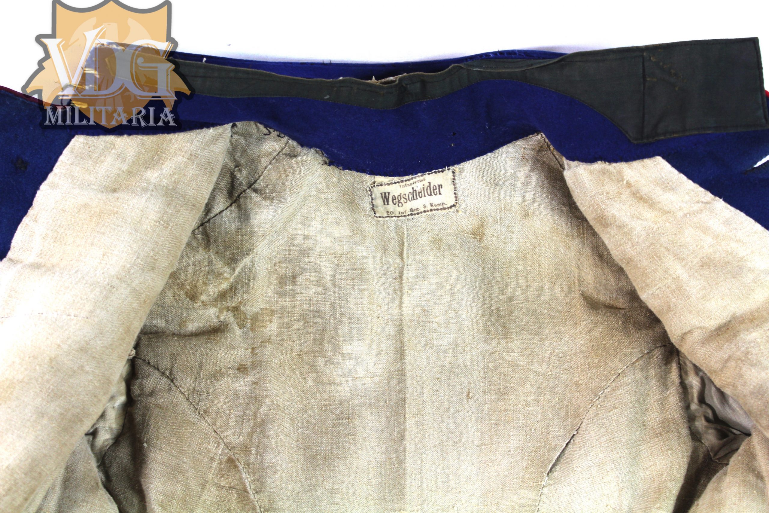 WW1 German 20th Infantry Regiment, 3rd Company Waffenrock-Named "Wegschieder" - Image 14