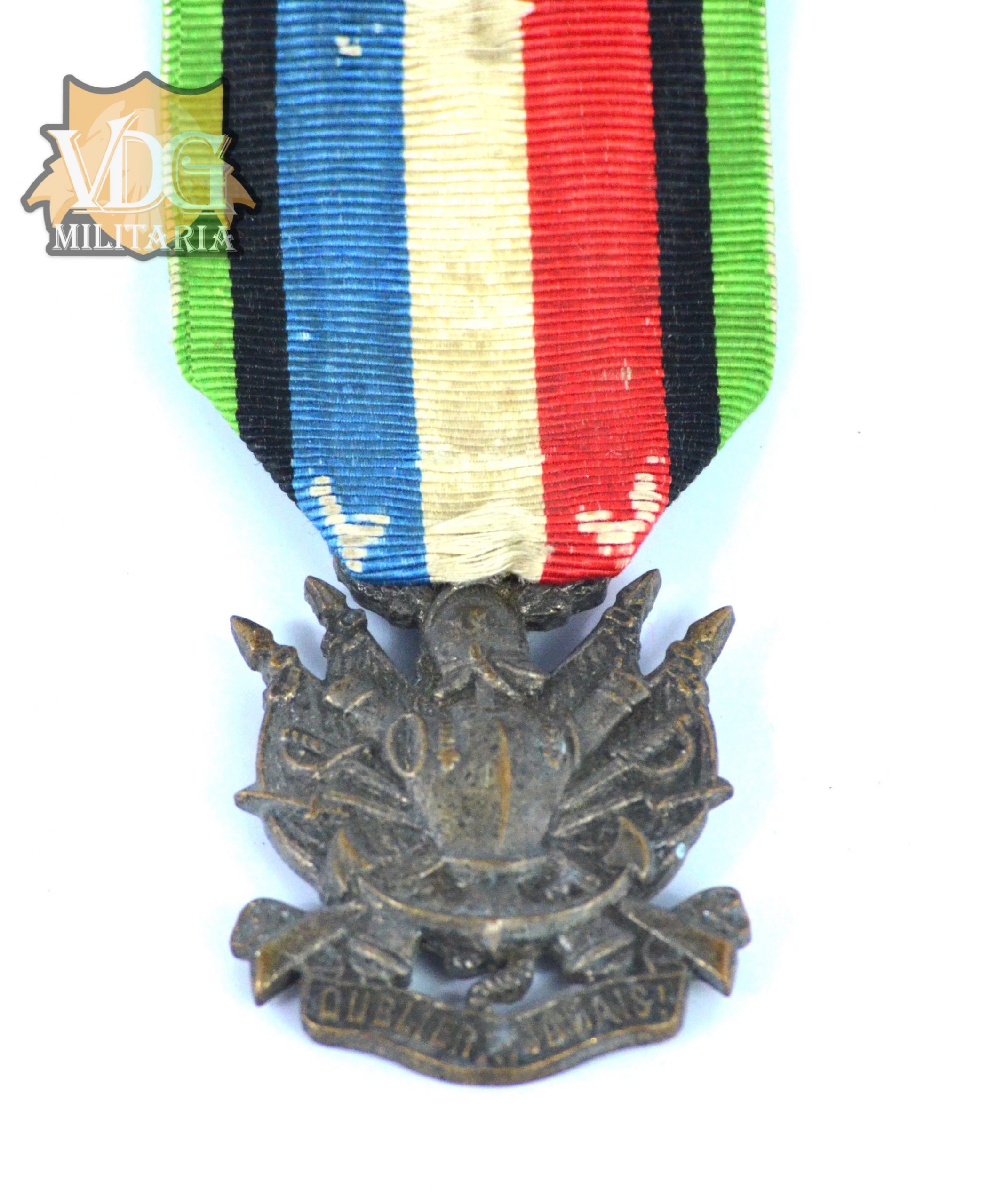 French Franco-Prussian War Military Veterans Medal with Original Ribbon