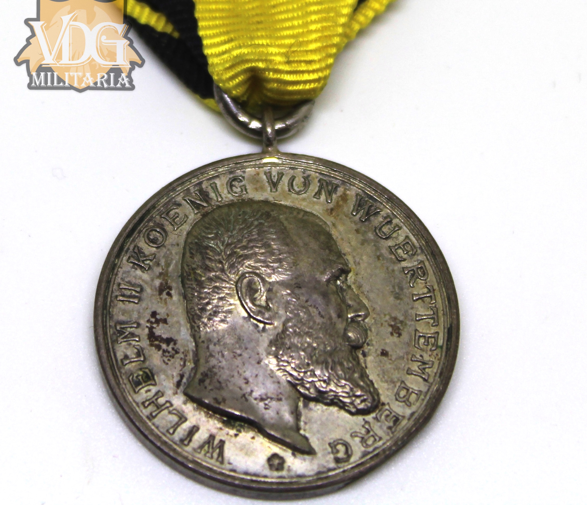 WW1 German Wurttemberg Military Merit Medal; Silver Grade