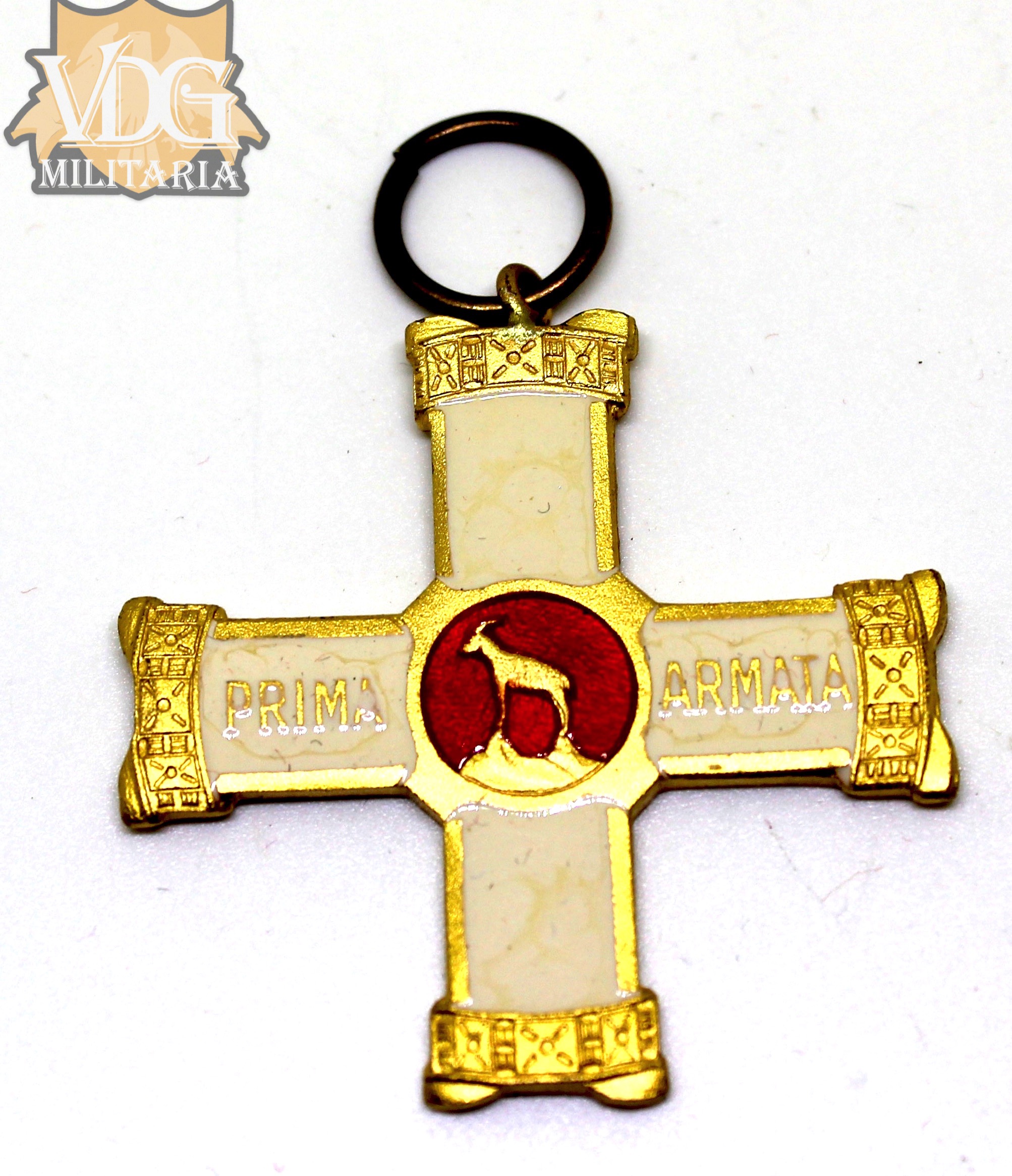 WW1 Italian "Prima Armata" Enamel Cross