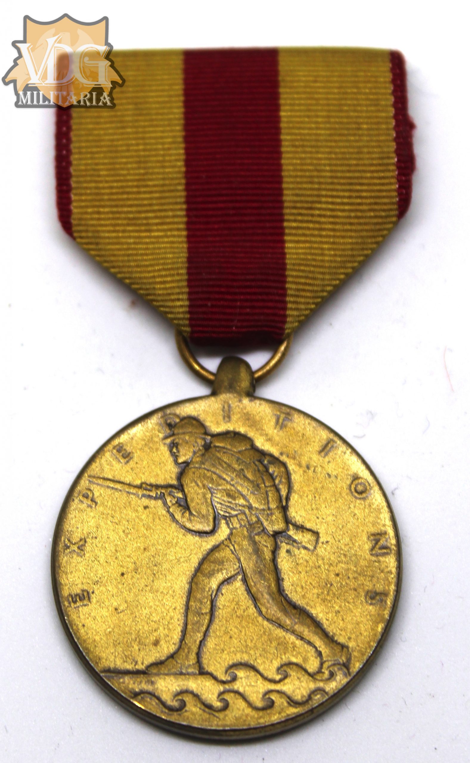 US Marine Corps Expeditionary Medal-Crimp Brooch