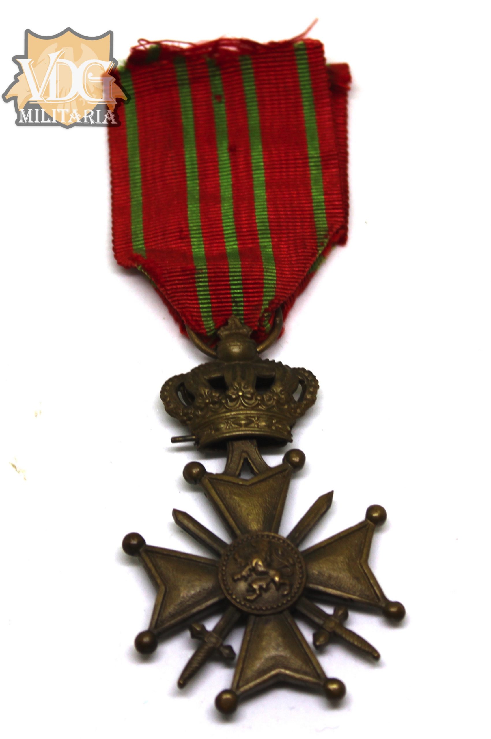 WW1 Kingdom of Belgium Belgian War Cross Medal