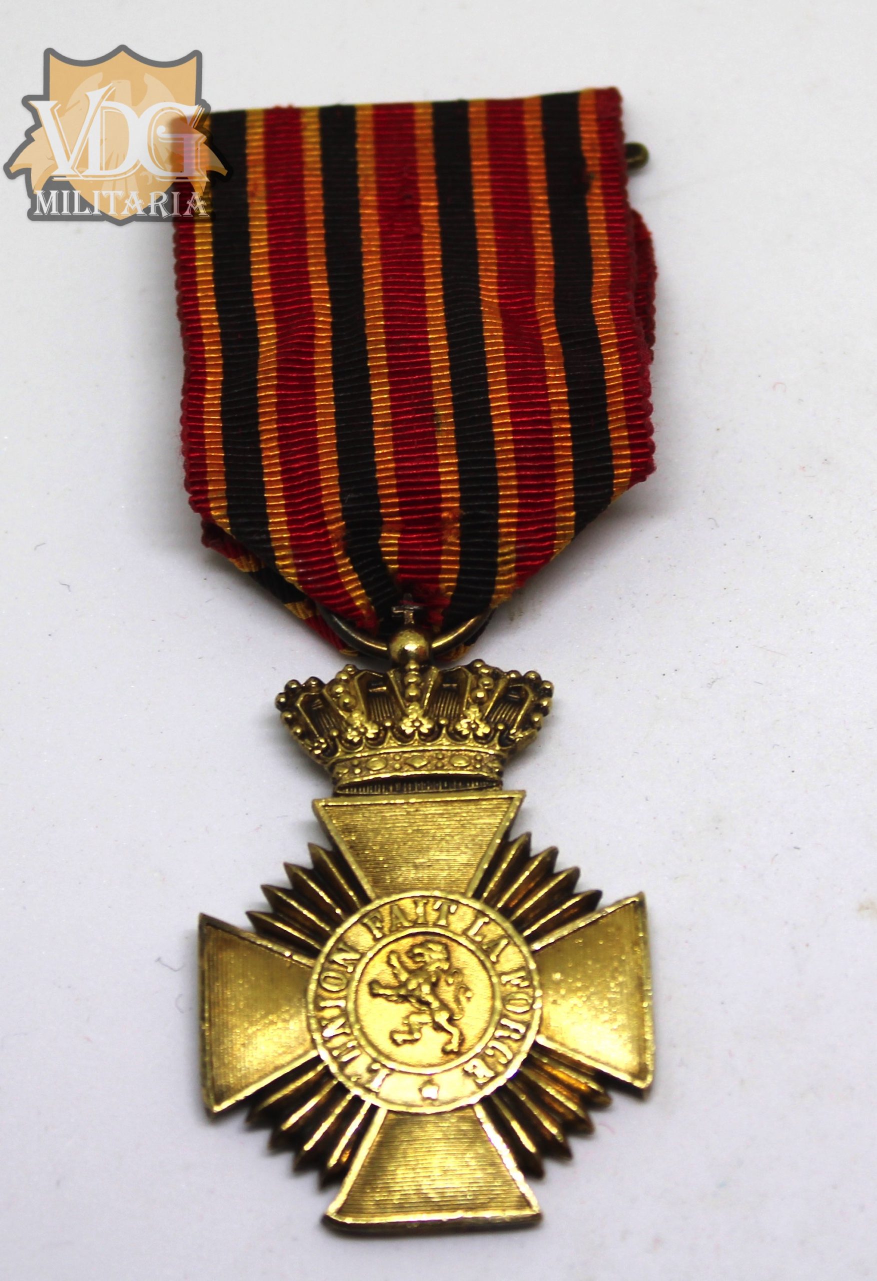 Kingdom of Belgium Military Decoration (Long Service Medal) Medal Pre 1952 - Image 2