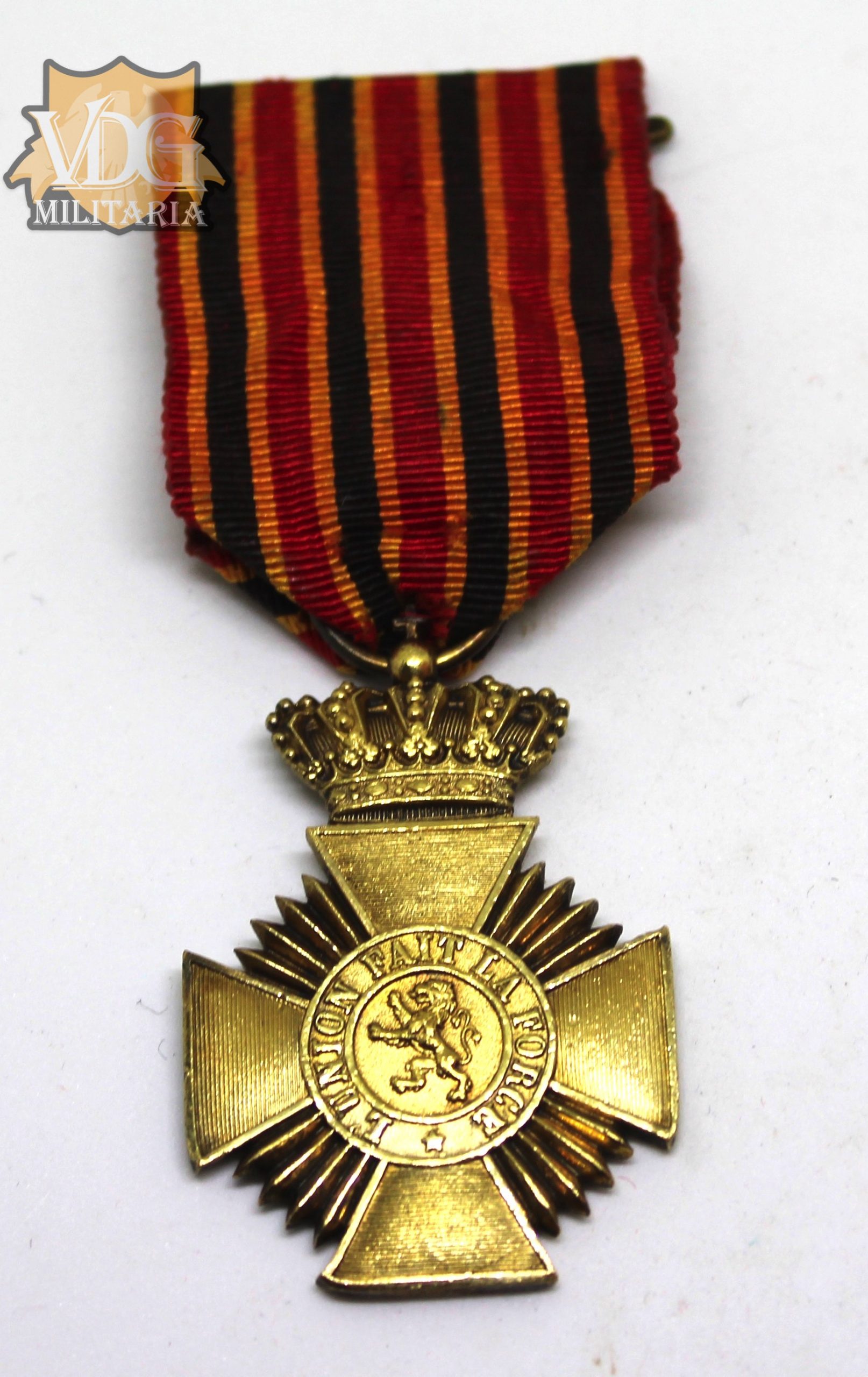Kingdom of Belgium Military Decoration (Long Service Medal) Medal Pre 1952 - Image 11