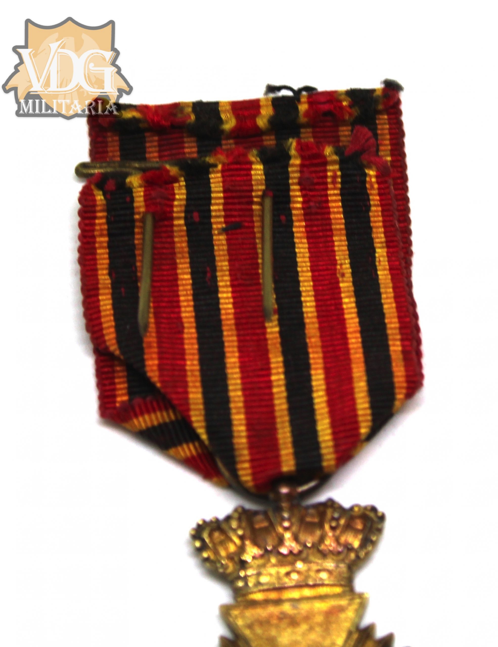 Kingdom of Belgium Military Decoration (Long Service Medal) Medal Pre 1952 - Image 5