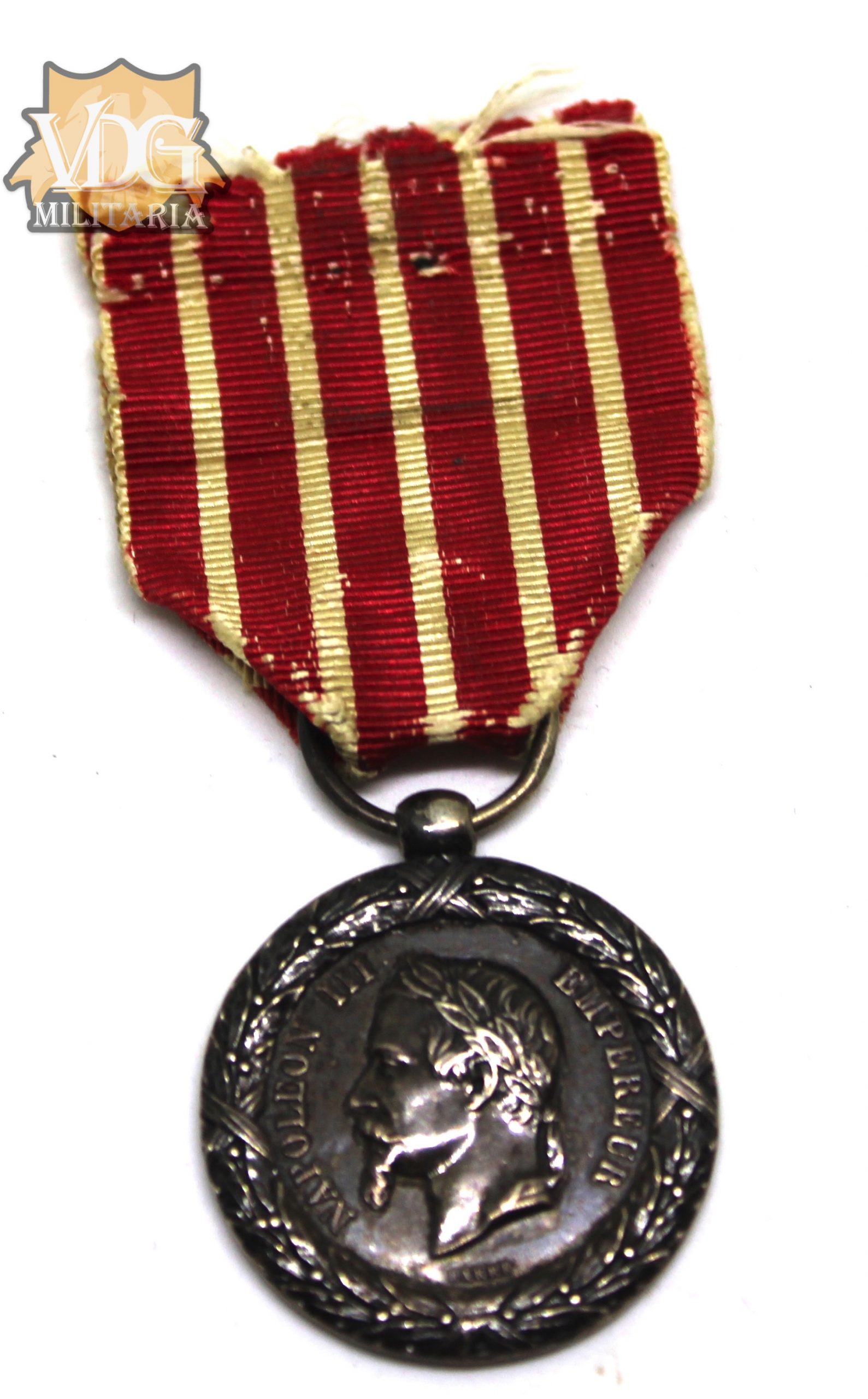 French 1859 Medal Napoleon III Italian Italy Campaign Commemorative Medal