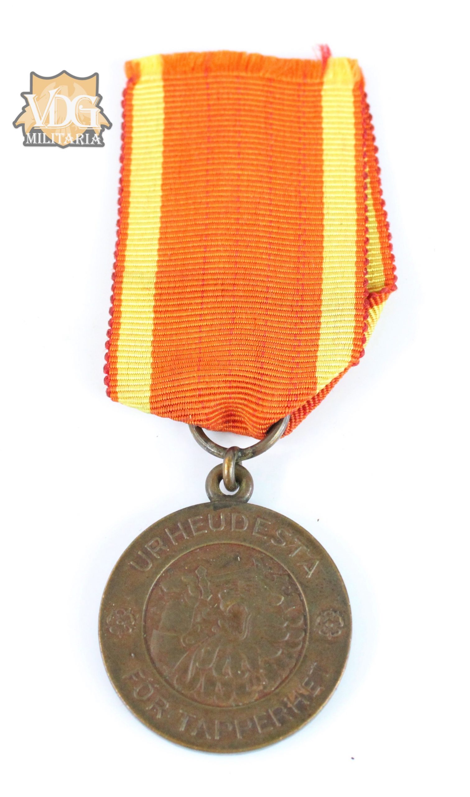 WW2 Finland Medal of Liberty 2nd Class 1941 Medal "Urheudesta För Tapperhet"
