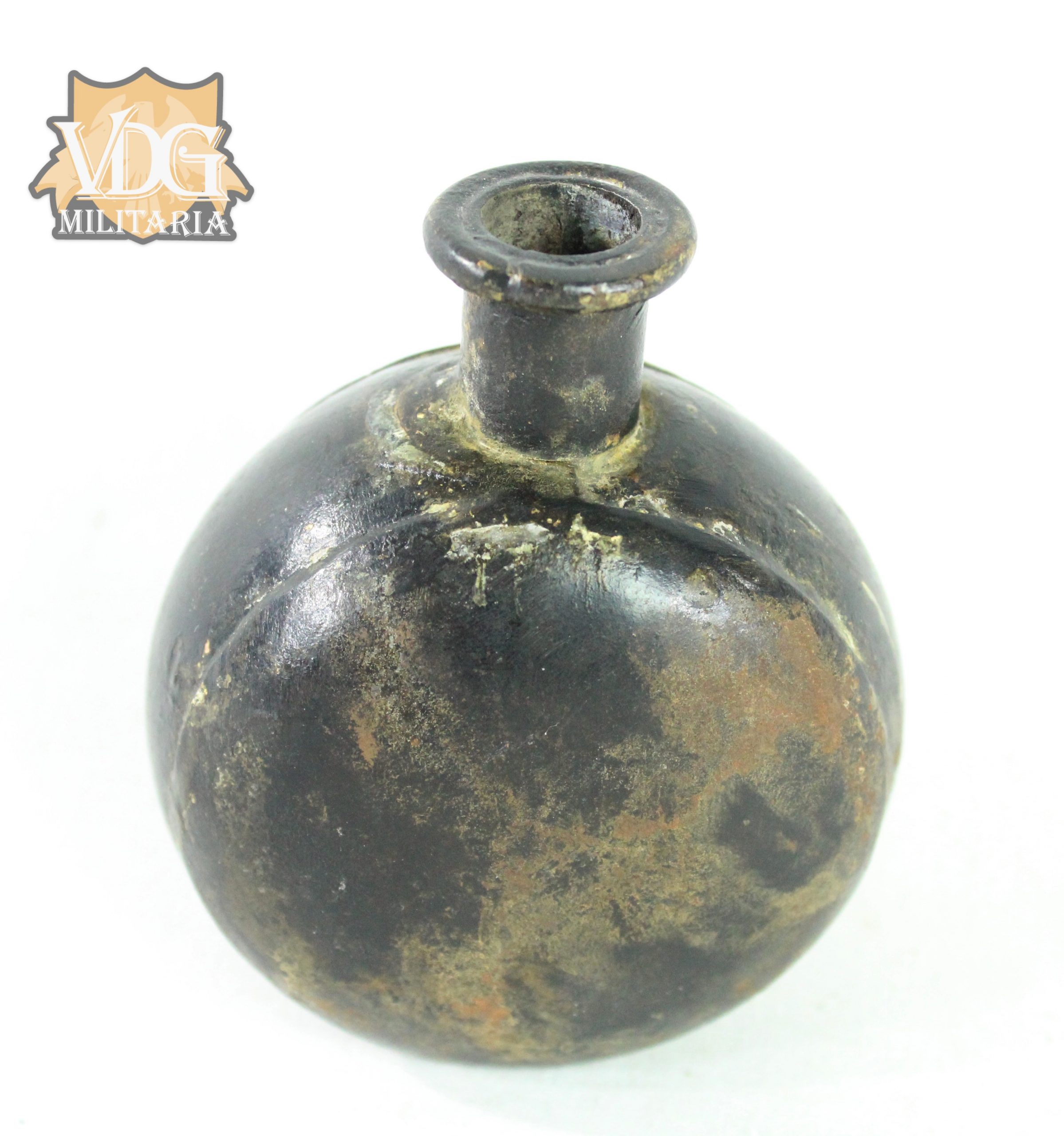 US Civil War Ceramic Powder Flask