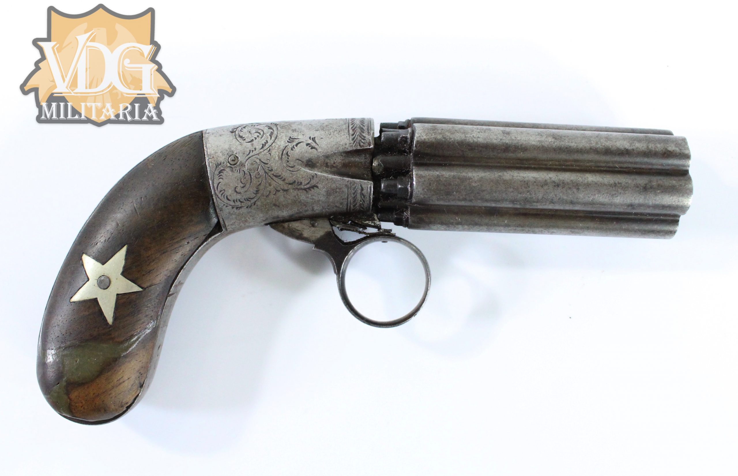 1838 Belgian Pepperbox Pistol