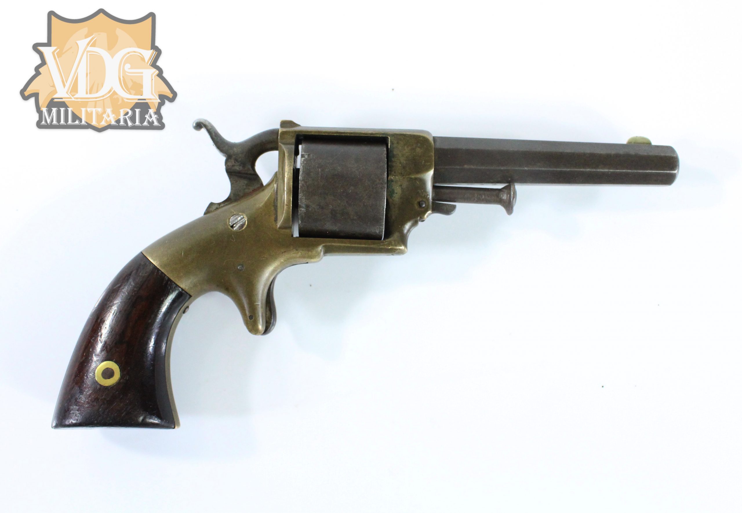 Civil War Era Brass Frame Revolver