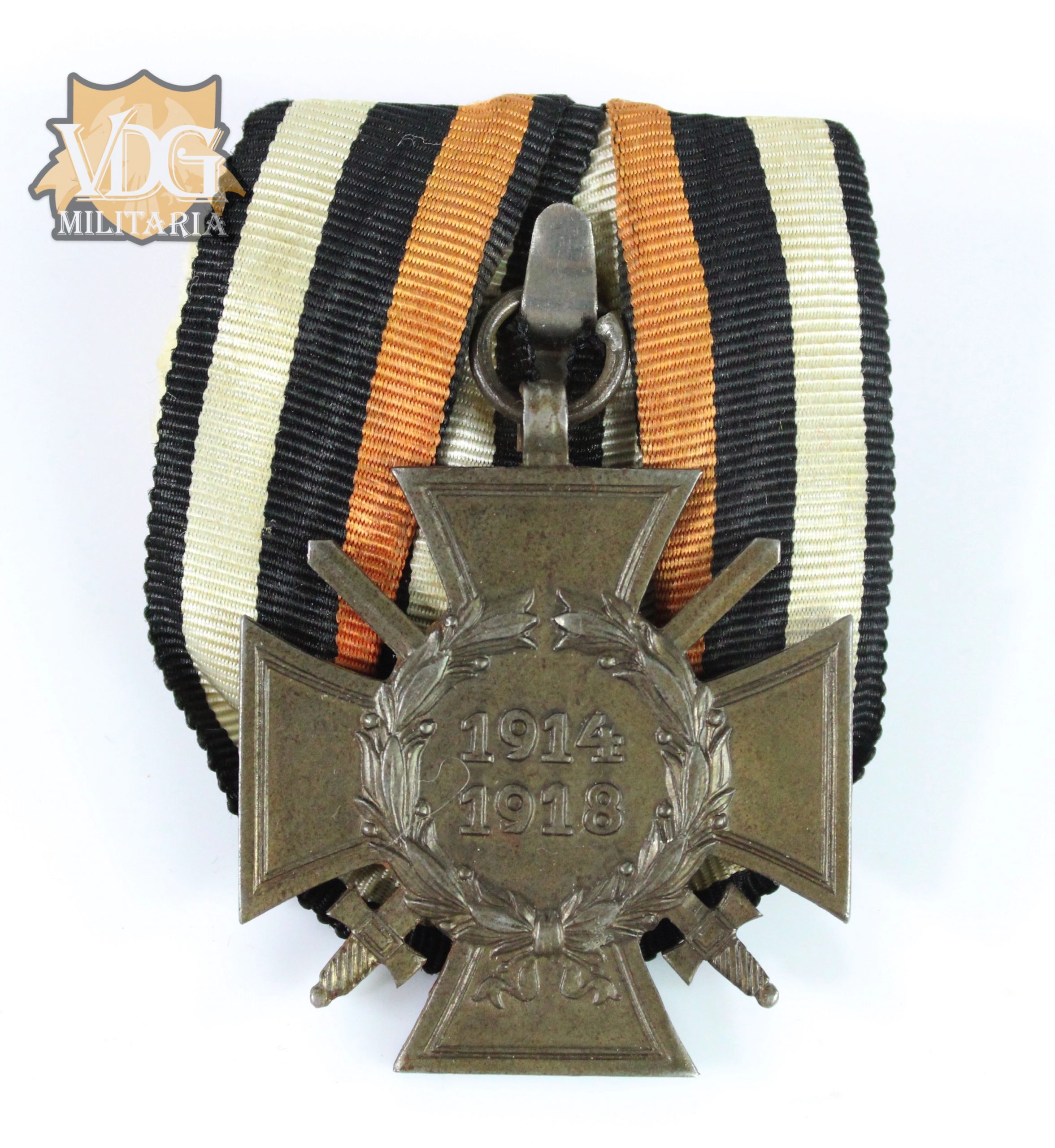 WW1 German Parade Mounted Hindenburg Cross with Swords-Pforzheim 18,