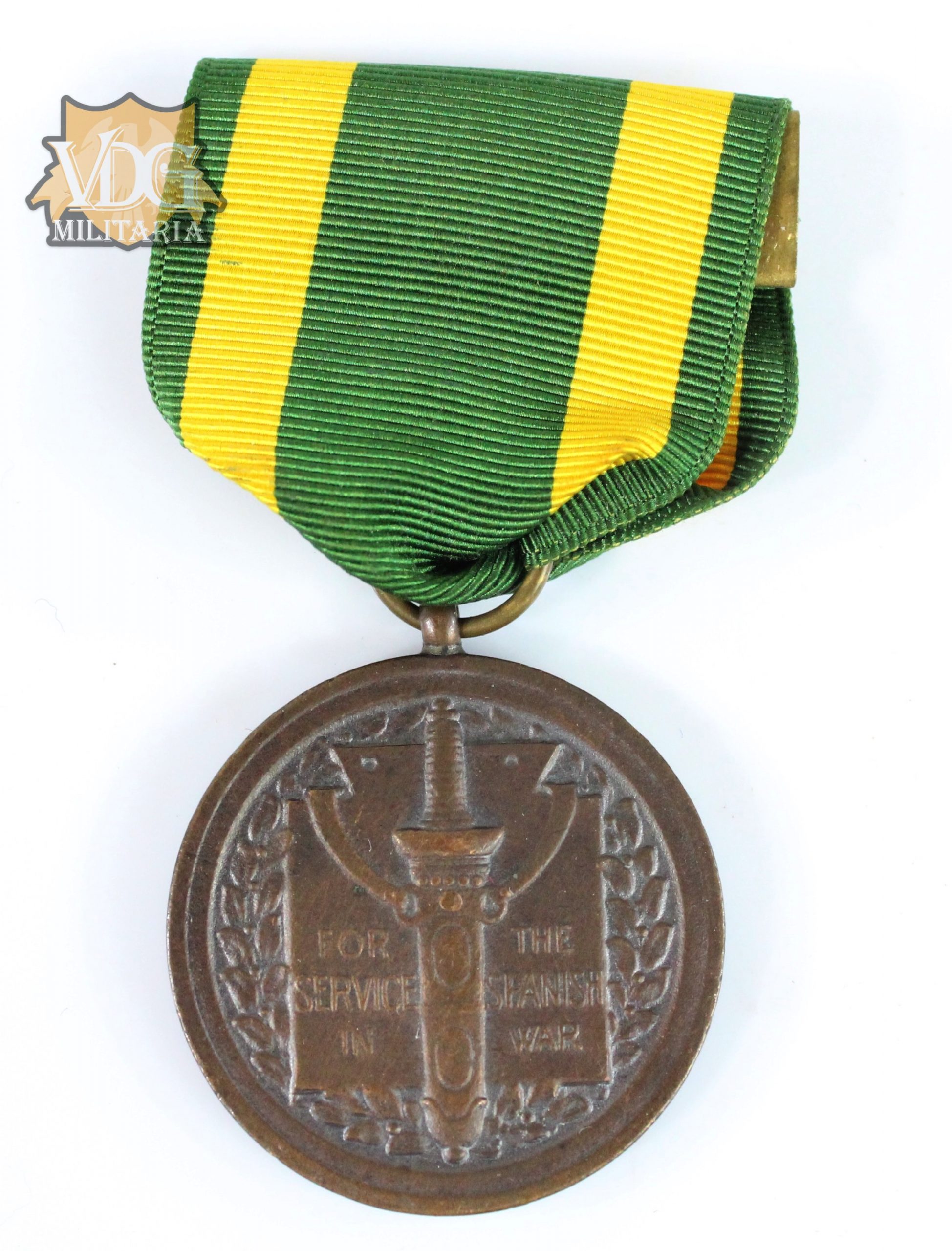 Spanish American War US "Spanish War" Service Medal (Remounted)