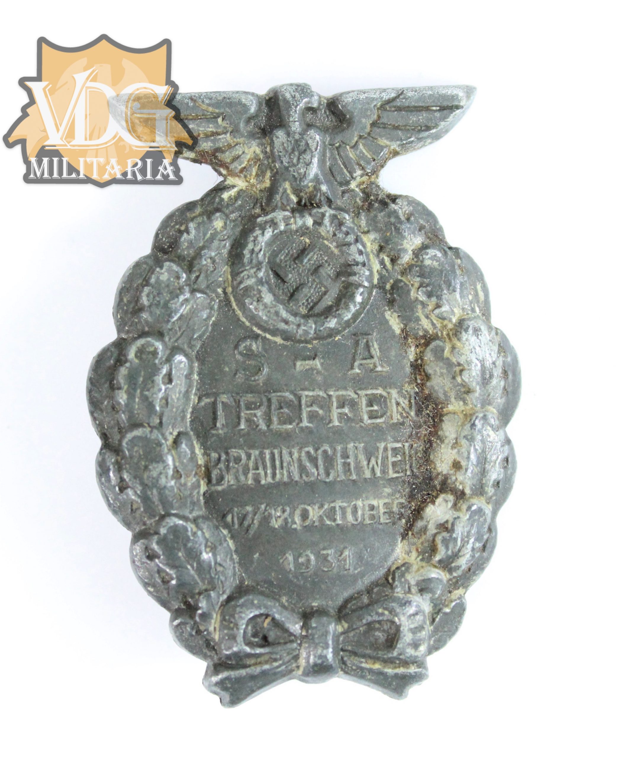 WW2 German SA Treffen 'Braunschweig' 1931 Badge