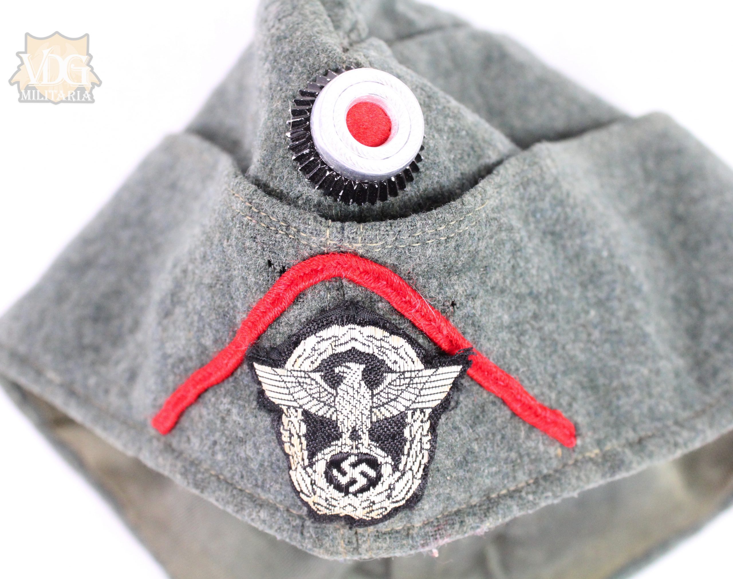 WW2 German Combat Artillery Police Side Cap