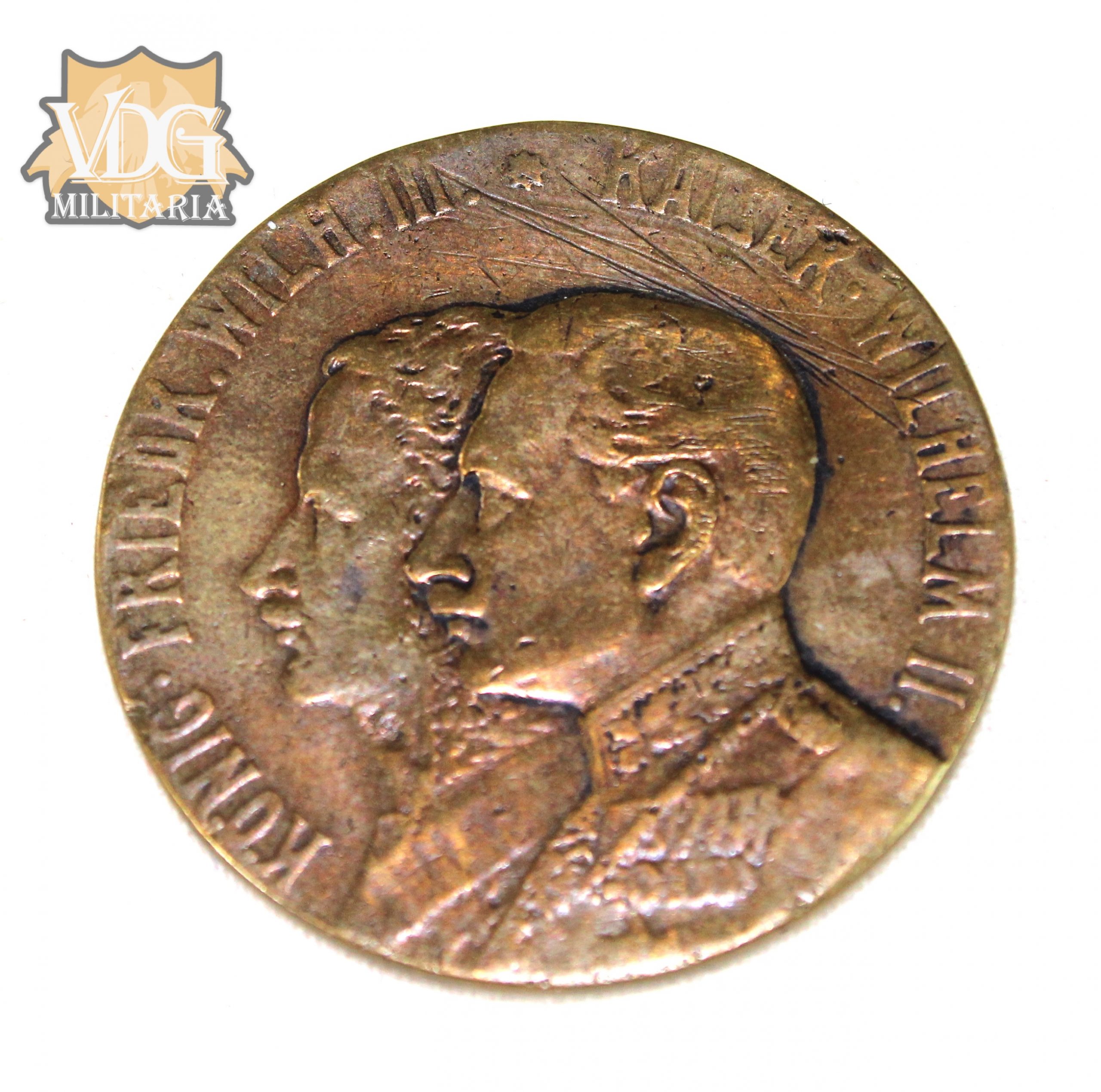 WW1 Era Prussian 100th Anniversary of the Napoleonic Wars Medal 1813-1913 3rd Infantry Regiment “von Courbière” Medal Coin