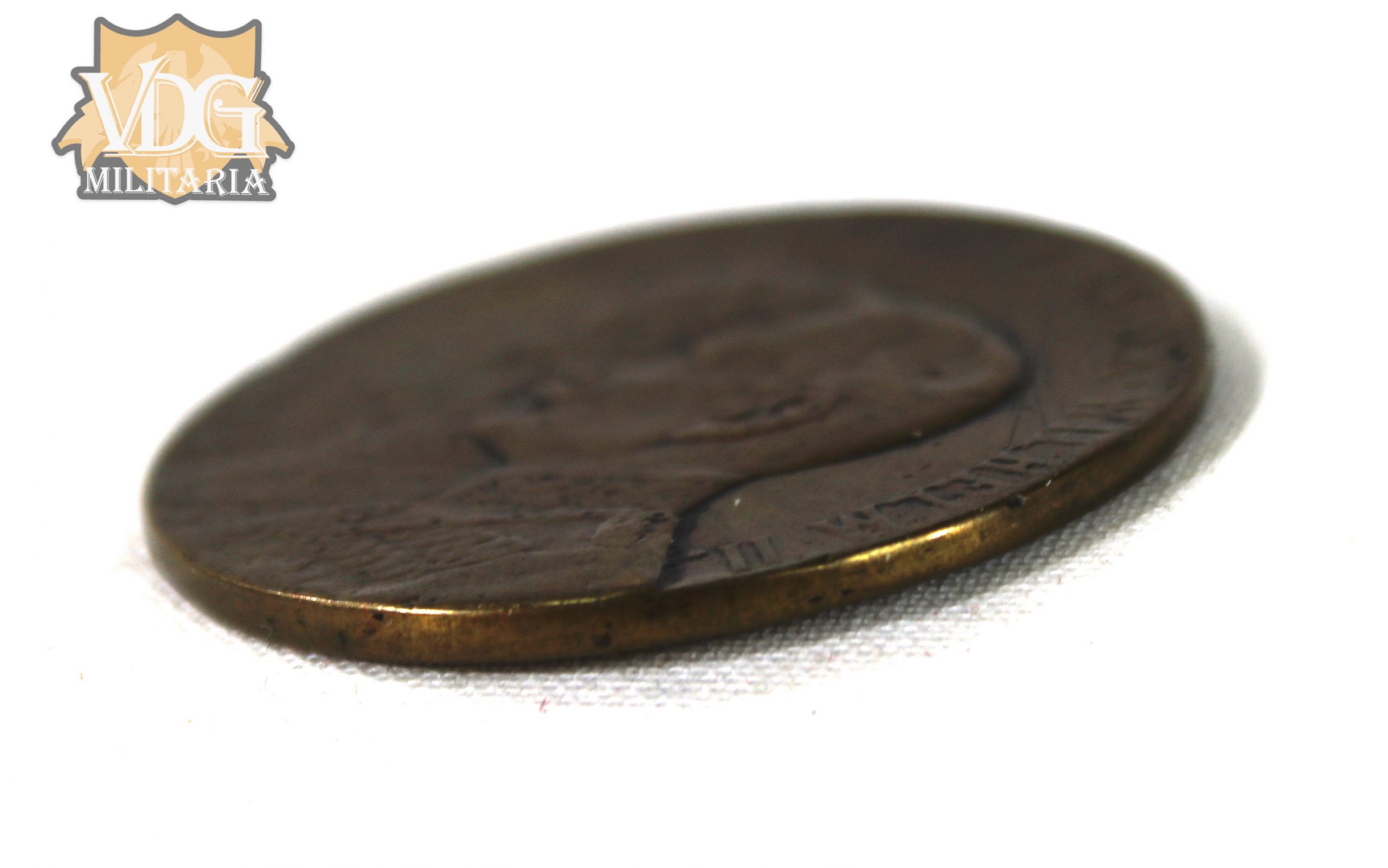WW1 Era Prussian 100th Anniversary of the Napoleonic Wars Medal 1813-1913 3rd Infantry Regiment “von Courbière” Medal Coin - Image 3