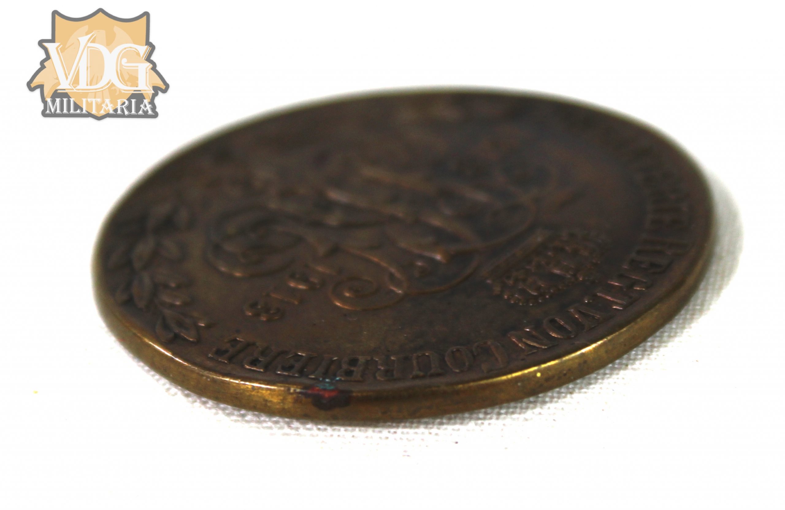 WW1 Era Prussian 100th Anniversary of the Napoleonic Wars Medal 1813-1913 3rd Infantry Regiment “von Courbière” Medal Coin - Image 5