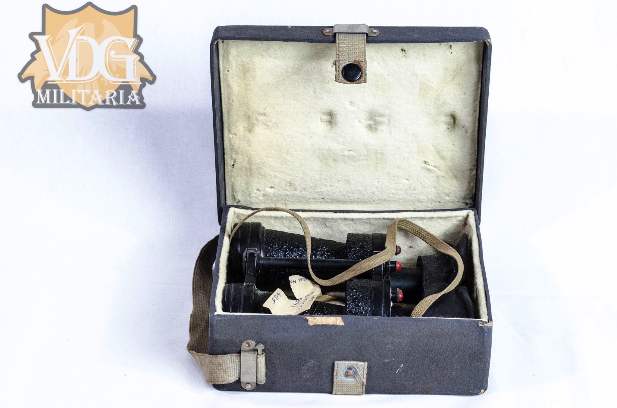 WW2 British RAF Ross of London 5x40 Night Binoculars Stamped x5 Bino Prism MkIV No7180 and 6E/383 B under with Case - Image 11