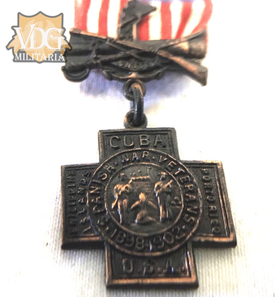 US Mini Spanish American War Veterans Medal