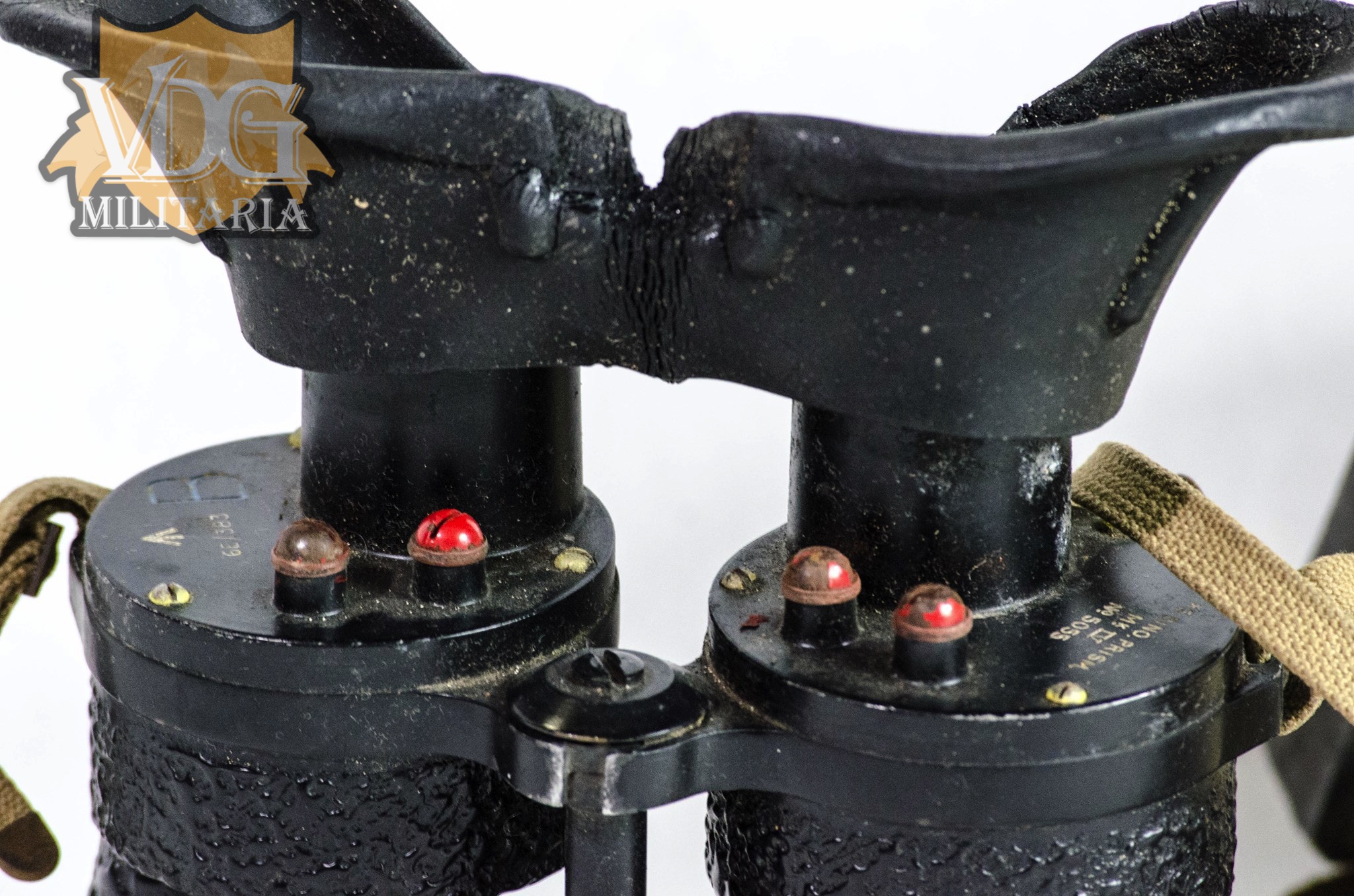 WW2 British RAF Ross of London 5x40 Night Binoculars Stamped x5 Bino Prism MkIV No7180 and 6E/383 B under with Case - Image 9