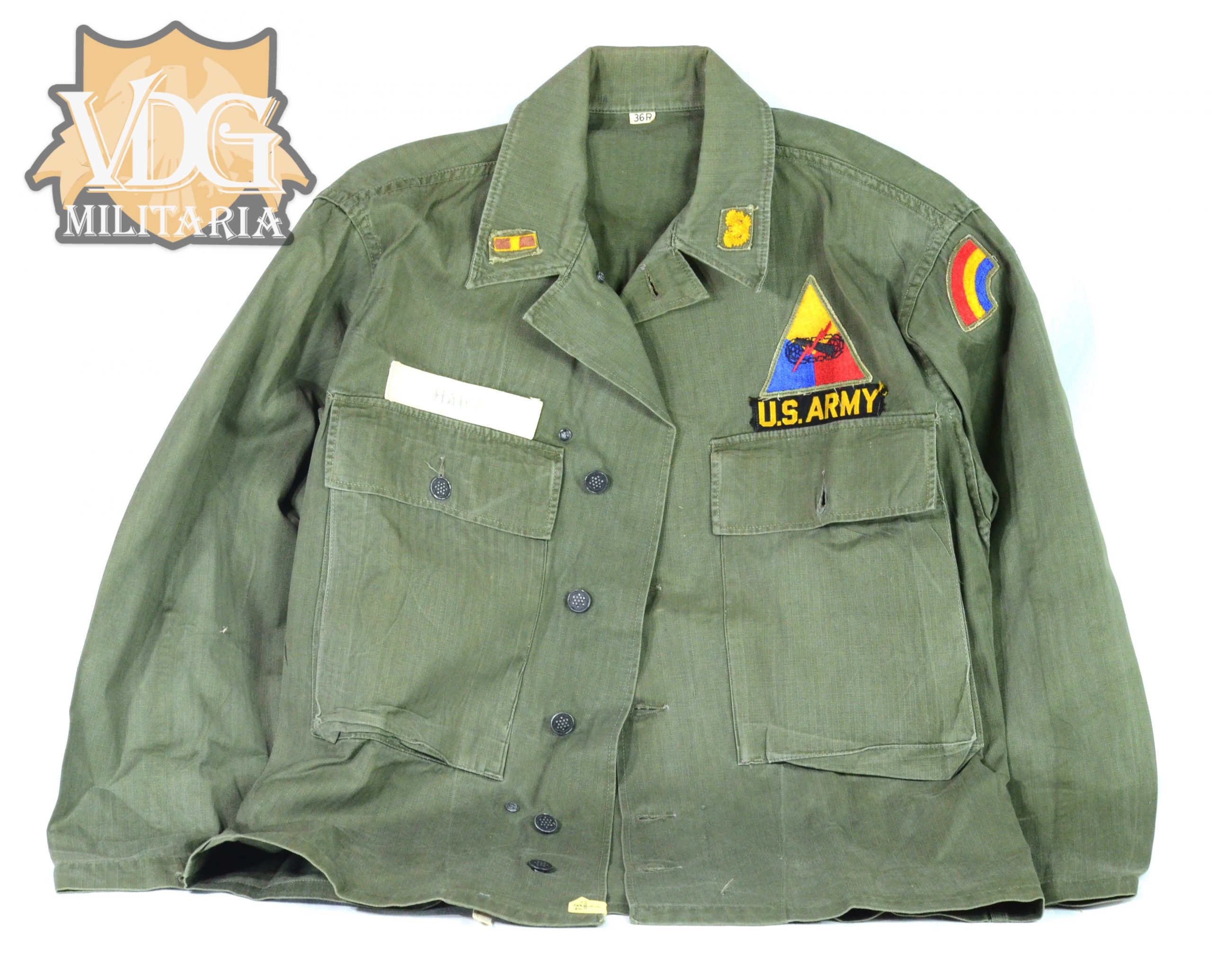 Korean War Era US Army Armored Field Blouse belonging to an Interned Japanese American-Hara