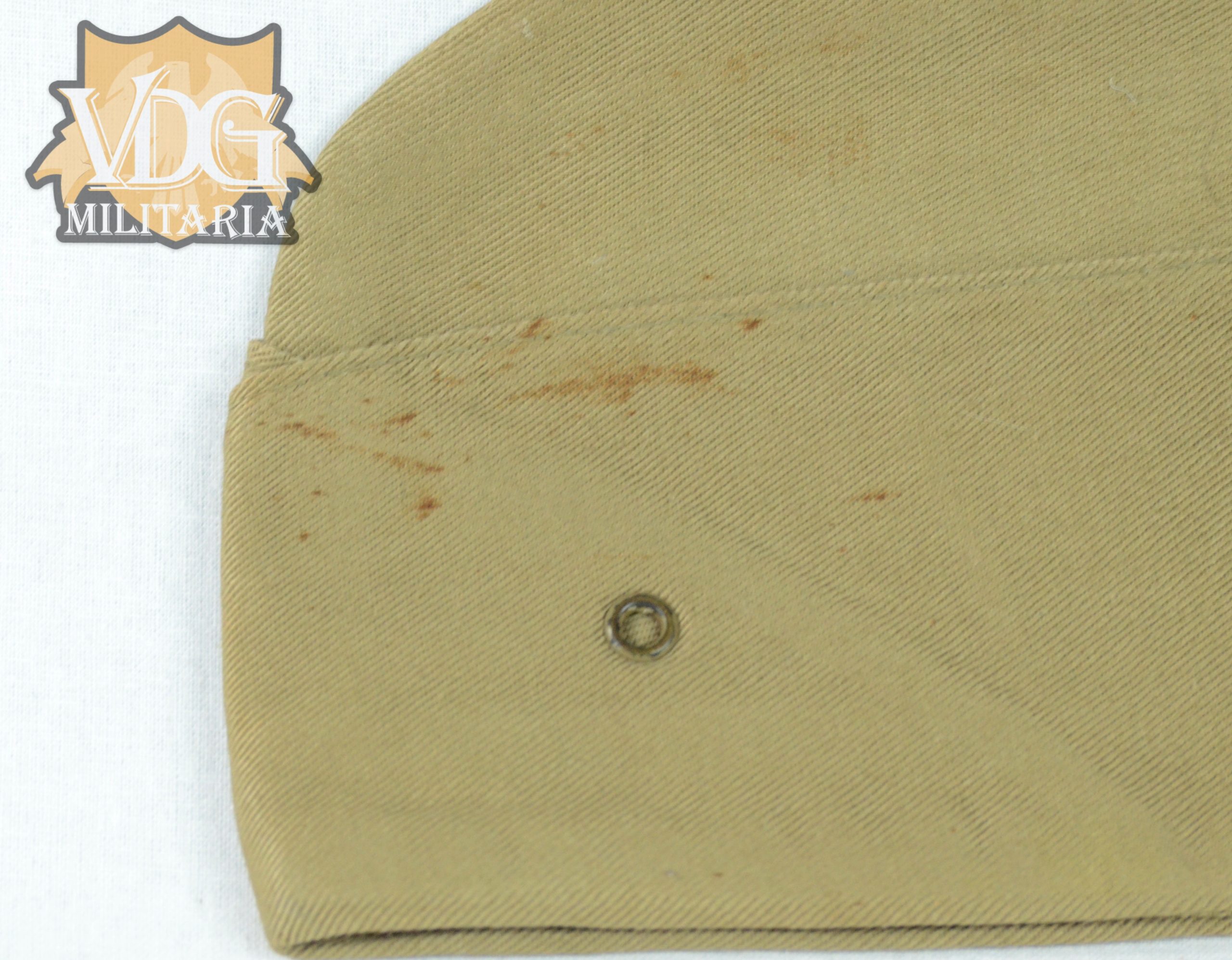 WW2 USMC Headgear Grouping-3 Visor Covers and Garrison Cap - Image 12