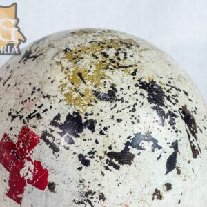 WW2 US Navy Corpsmans USN M1 White Helmet Liner with Medic Red Cross - Image 6