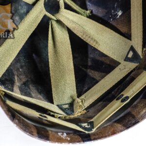 WW2 US Navy Corpsmans USN M1 White Helmet Liner with Medic Red Cross - Image 8