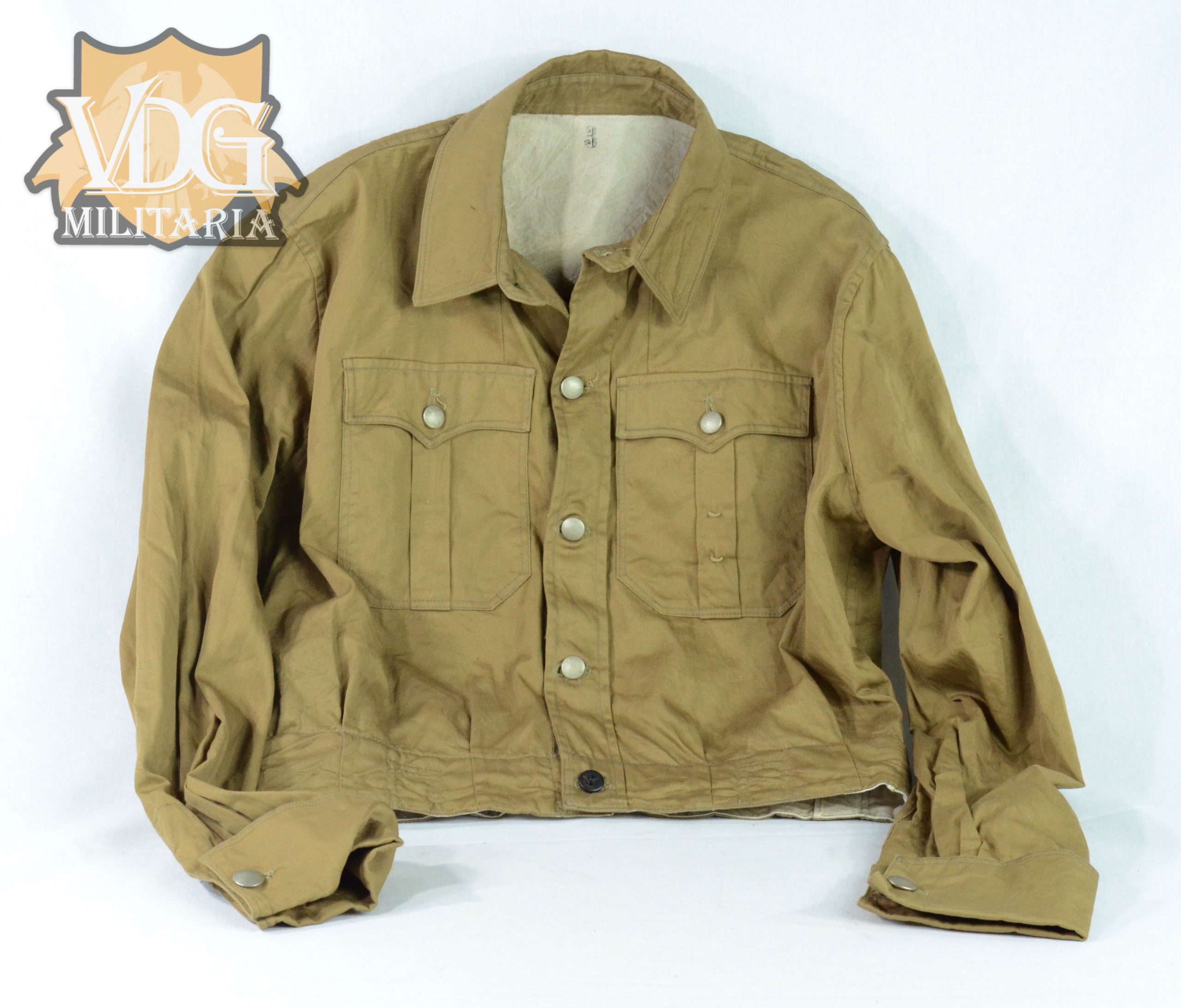 WW2 German SS 1937 Brown Dienstjacke w/ Early RZM Tag - Image 2