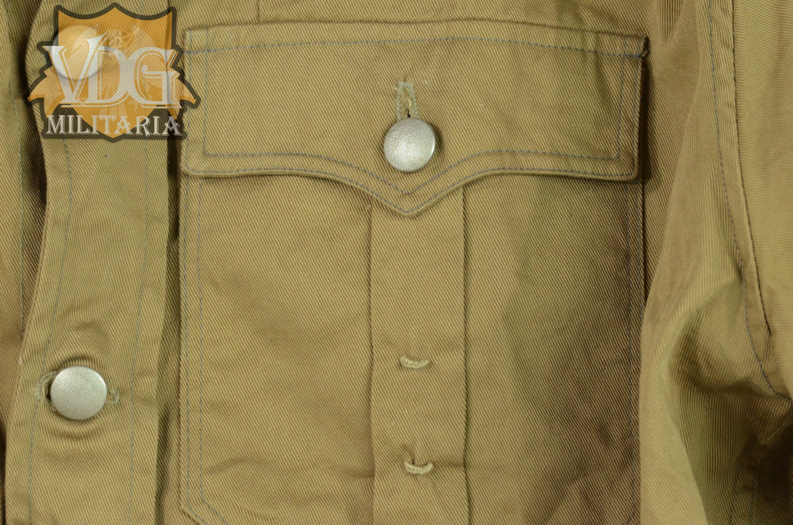 WW2 German SS 1937 Brown Dienstjacke w/ Early RZM Tag - Image 9