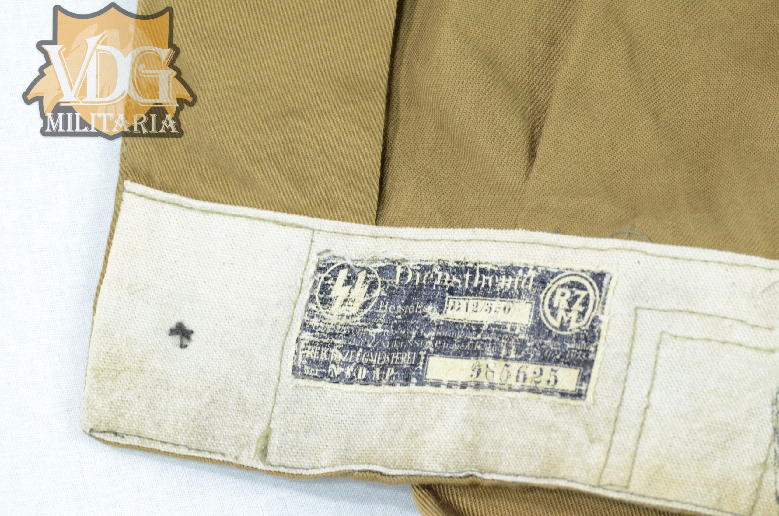 WW2 German SS 1937 Brown Dienstjacke w/ Early RZM Tag - Image 17