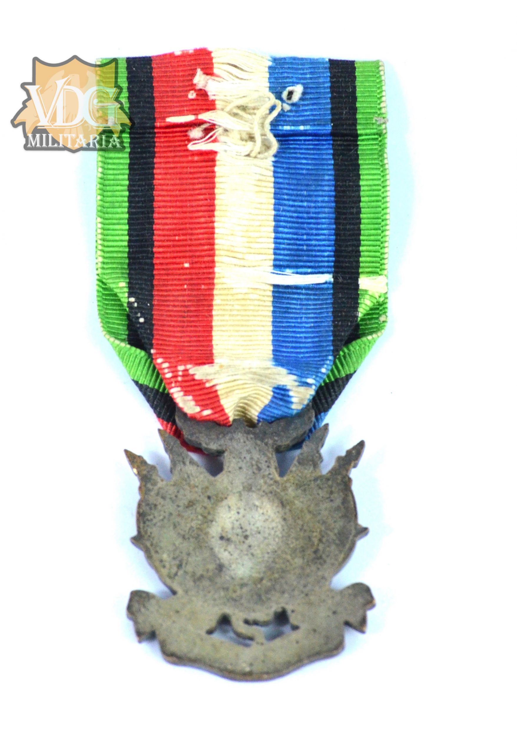French Franco-Prussian War Military Veterans Medal with Original Ribbon - Image 7