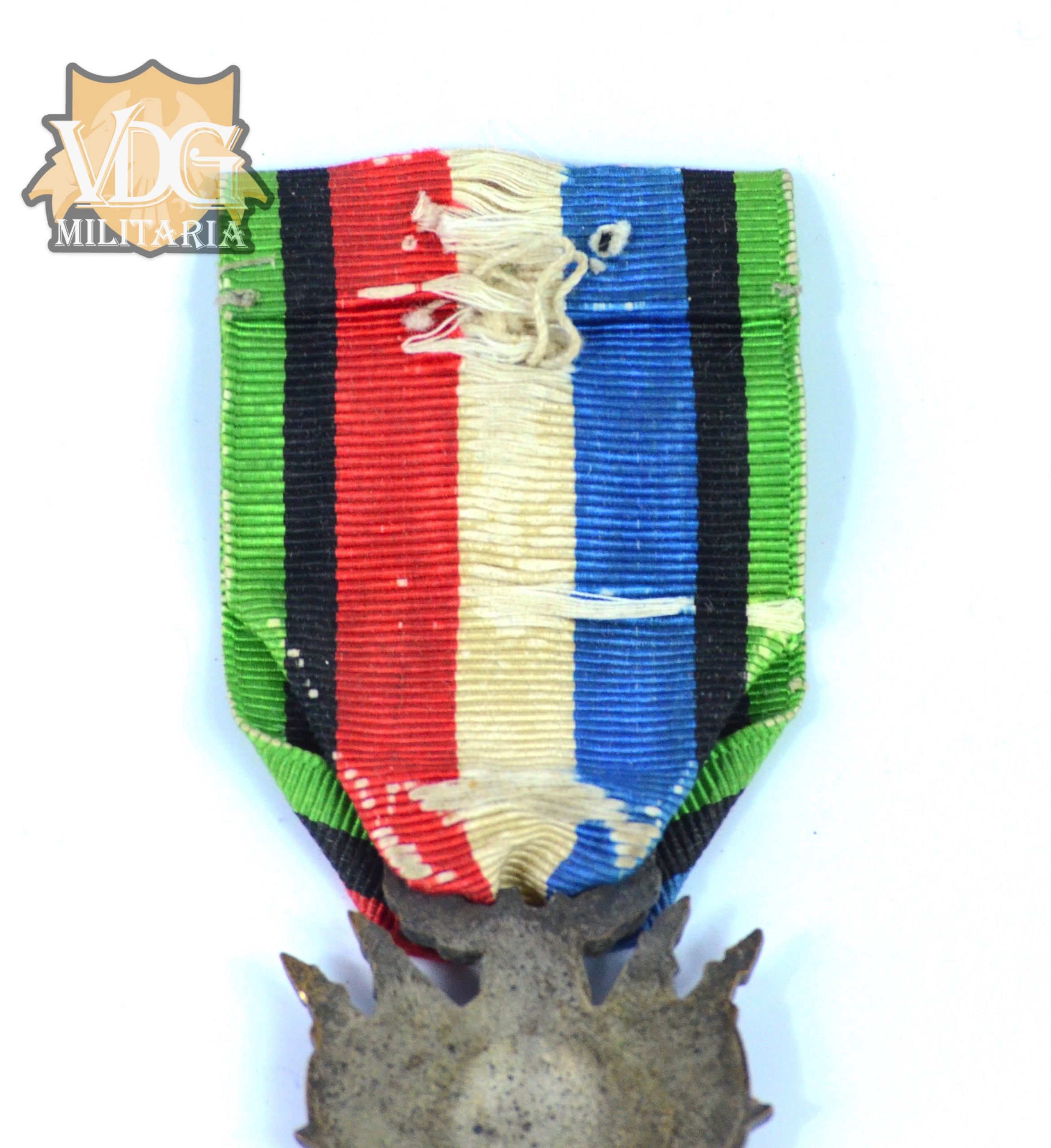French Franco-Prussian War Military Veterans Medal with Original Ribbon - Image 6